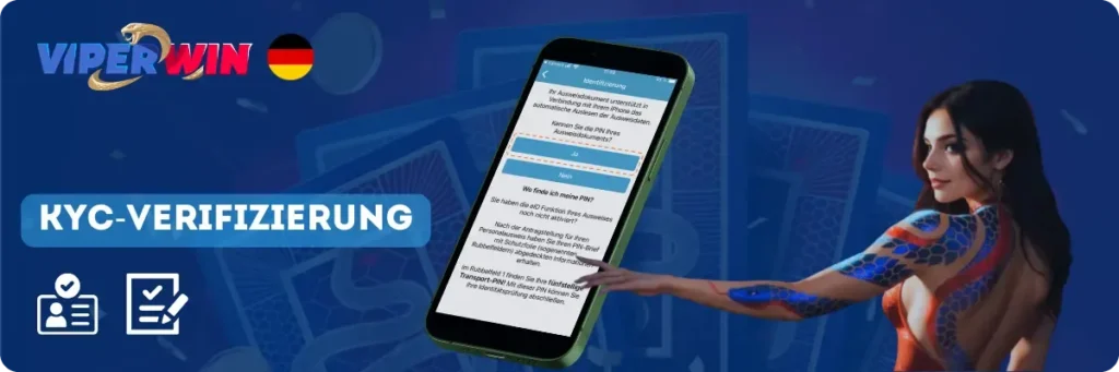ViperWin Casino KYC-Verifizierung nach der Registrierung
