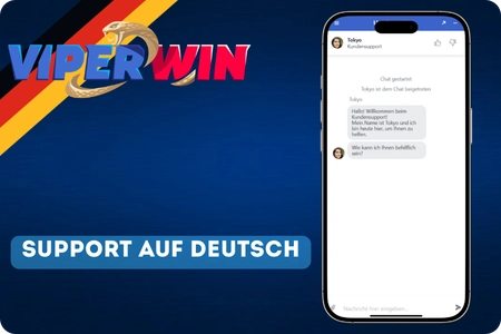 ViperWin Casino Support im Live-Chat direkt über die App erreichbar